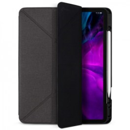 JTLEGEND AMOS iPad Pro 2020 – 12.9″ Amos QCAC Folio case with pencil holder- Dark Grey