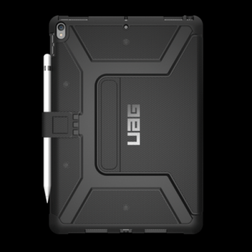 iPad Pro 10.5 Metropolis Case-Black/Silver Logo/Black-Visual Packaging