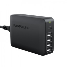 RAVPower RP-PC059 60W 5-Port USB PD Up to 45W – Black