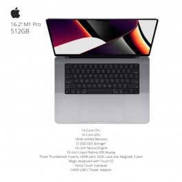 MacBook Pro 16.2″ 10-Core CPU | 16GB | 512GB – Space Grey [ 1 Year Warranty ]