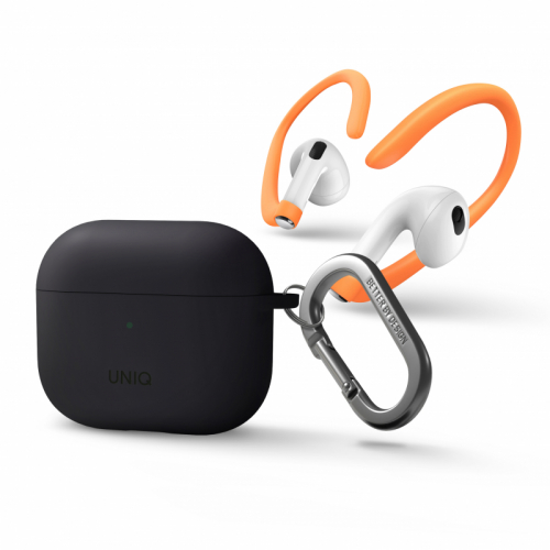 UNIQ NEXO ACTIVE HYBRID SILICONE AirPods 3rd with Ear Hooks – Grey