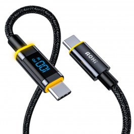 AOHi Magline+ USB-C to USB-C 100w LED Display Cable 4ft/1.2m