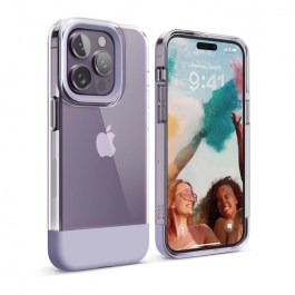 ELAGO GLIDE Case for iPhone 14 Pro Max 6.7″ – Clear / Purple