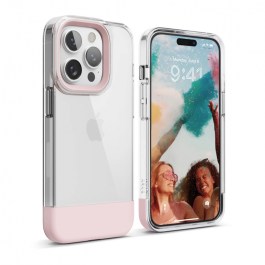 ELAGO GLIDE Case for iPhone 14 Pro Max 6.7″ – Clear / Lovely Pink