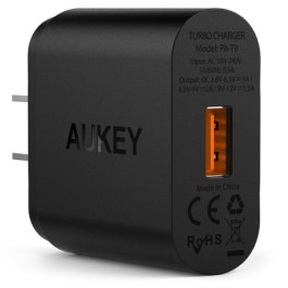 AUKEY Qualcomm Quick Charge 3.0 1- Port 18W Wall Charger PA-T9