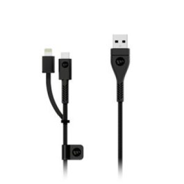 Mophie PRO Cable Switch – Tip MFI Lightning / Micro 1.2m Black