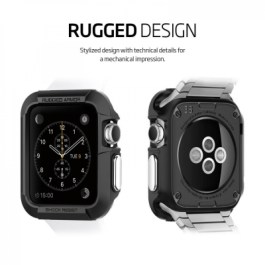 Spigen Apple Watch (38mm) Rugged Armor – Black SGP11485