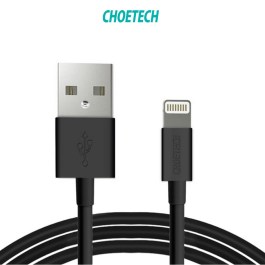 Choetech MFI Certified USB to Lightning Cable 1.8m – Black