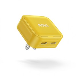 AOHi MagCube 40W Charger with Dual-Port – Yellow