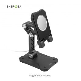 Energea MagDise Arc Universal Multi Angle Holder Stand For MagSafe / iPad / iPhone – Black