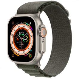 Apple Watch Ultra Titanium Case Green Alpine loop  49mm [ Size L ]
