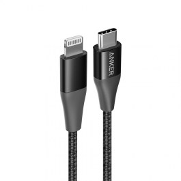 Anker PowerLine+ II USB-C to Lightning 3ft/0.9m – Black