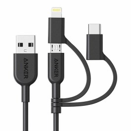 Anker PowerLine II USB-A to 3 in 1 – Black_Offline Package