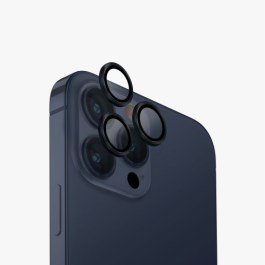 Uniq OPTIX iPhone 15 Pro 6.1 2023 Aluminium Camera Lens Protector – Dark Blue