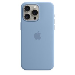 Apple iPhone 15 Pro Max Silicone Case with MagSafe – Winter Blue
