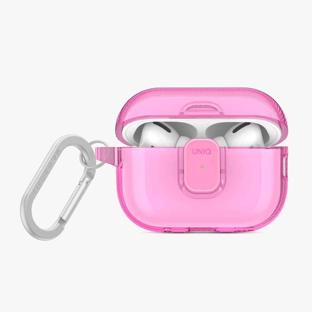 Uniq GLASS Pro AriPods Pro 2nd Gen Lock Case - Pink