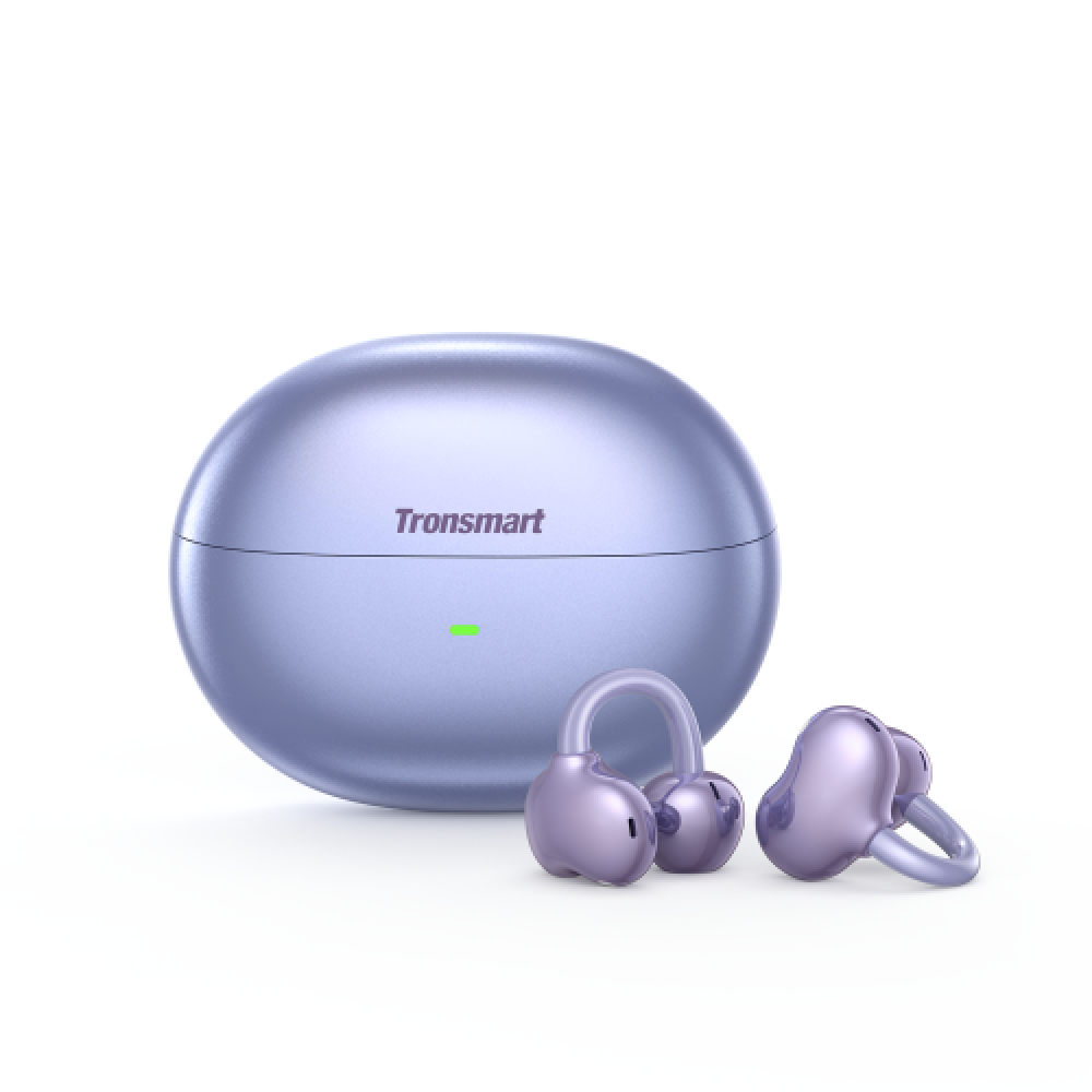 Tronsmart OpenFly Clip Open Ear Clip-On Earbuds - Purple