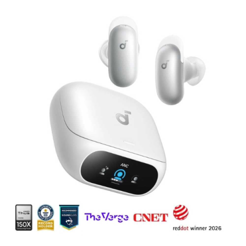 SoundCore Liberty 5 Pro | Noise Cancelling Earbuds for Clear Calls - White