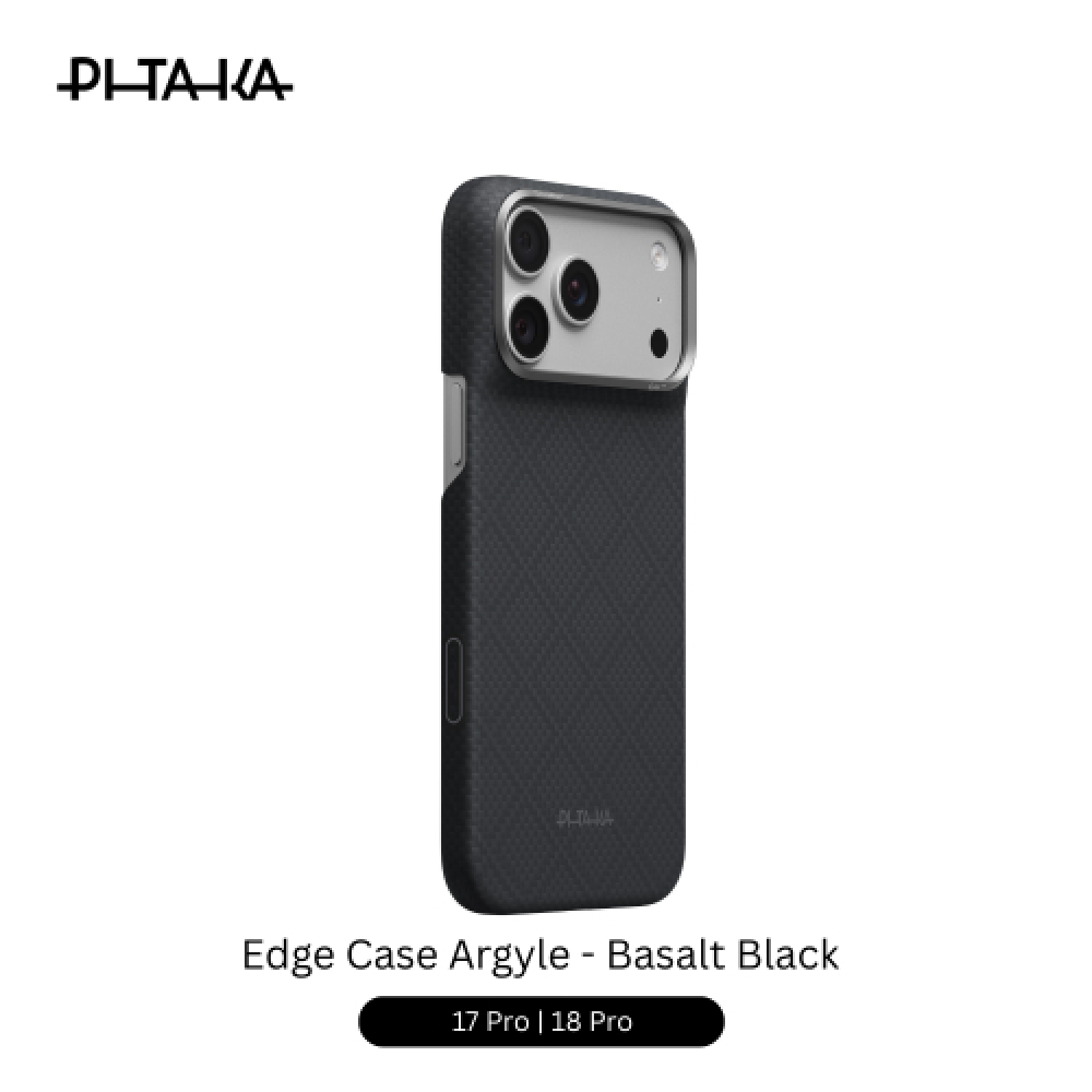 Pitaka Edge Case Argyle 17/18 Pro 6.3" - Basalt Black