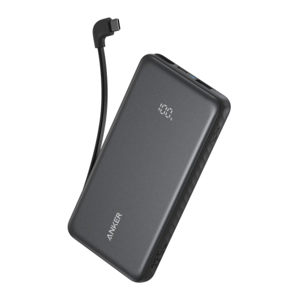 Anker Zolo Powerbank 20000mAh 22.5W Fast Charging Power Bank with Built-in USB-C Cable [ CCC Certified ]