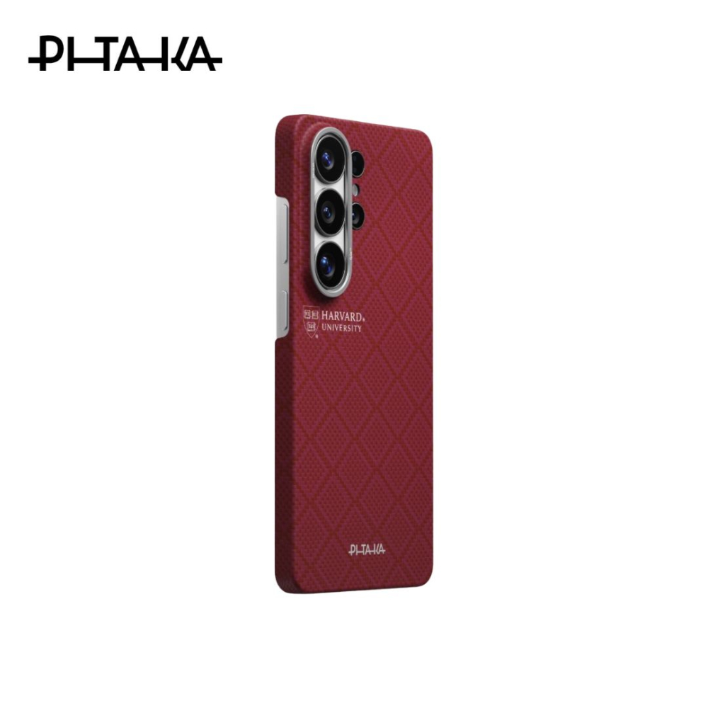 Pitaka x Harvard University Edge Case S26 Ultra - Harvard Crimson (PitaTap™)