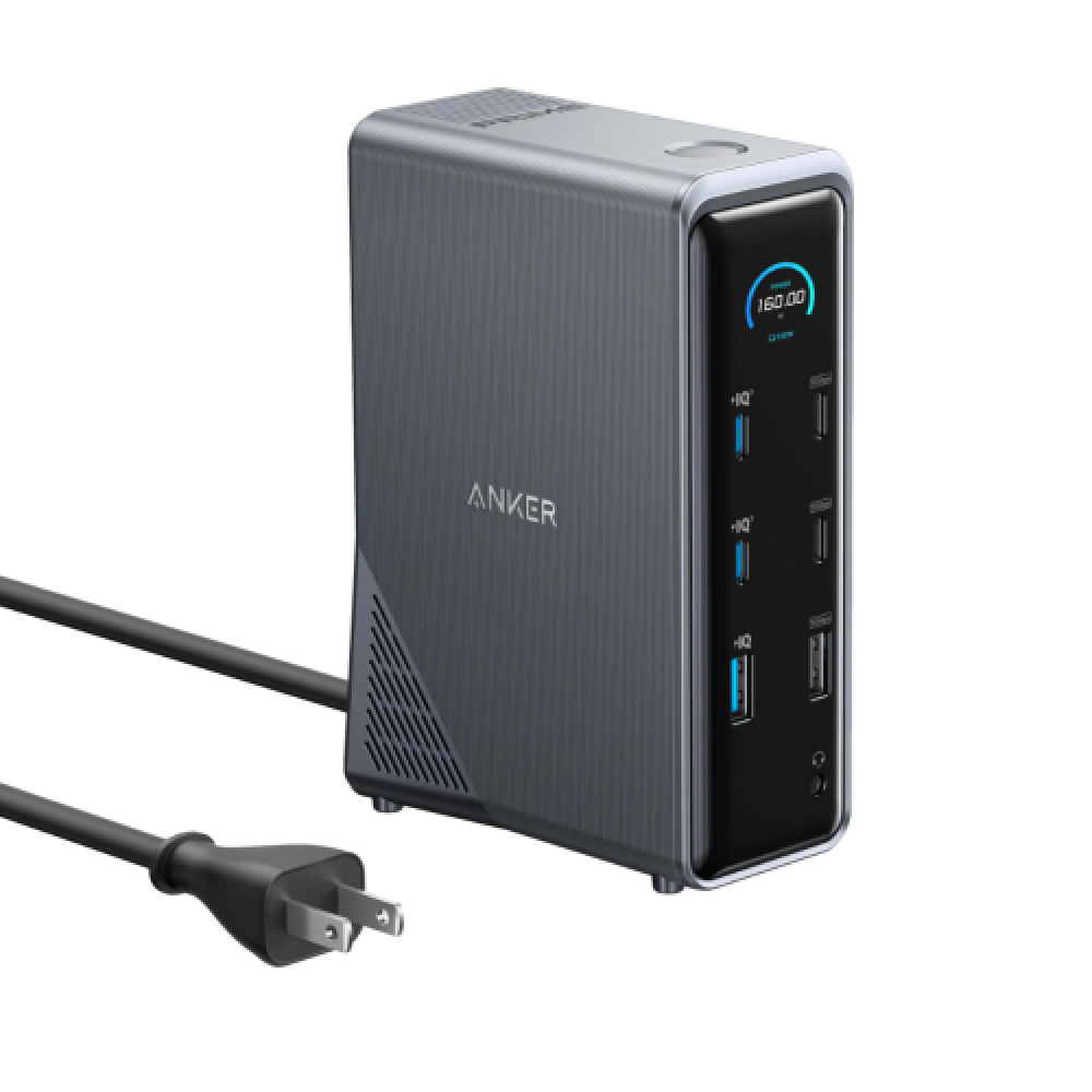 Anker Prime Charging Docking Station ( 14-in-1, Dual Display, 160W )