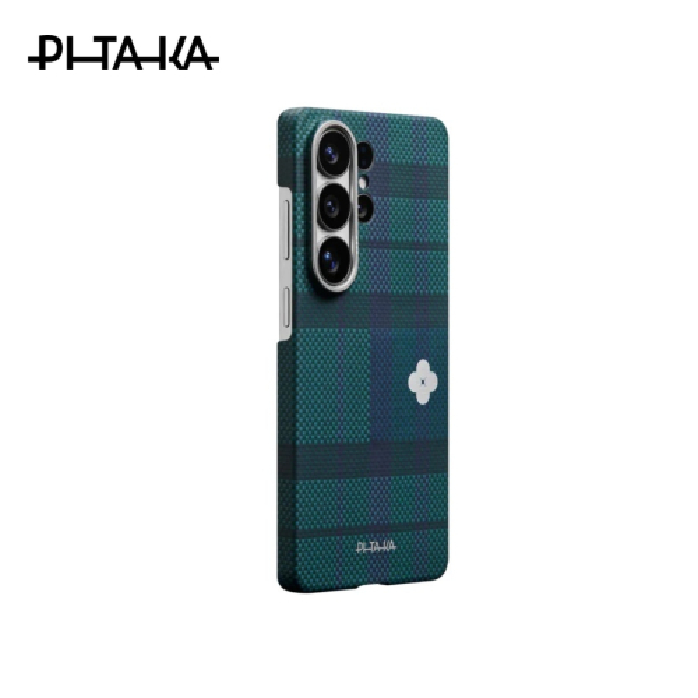 Pitaka Flora in Grid Edge Case S26 Ultra - Forest Dawn ( PitaTap™ )
