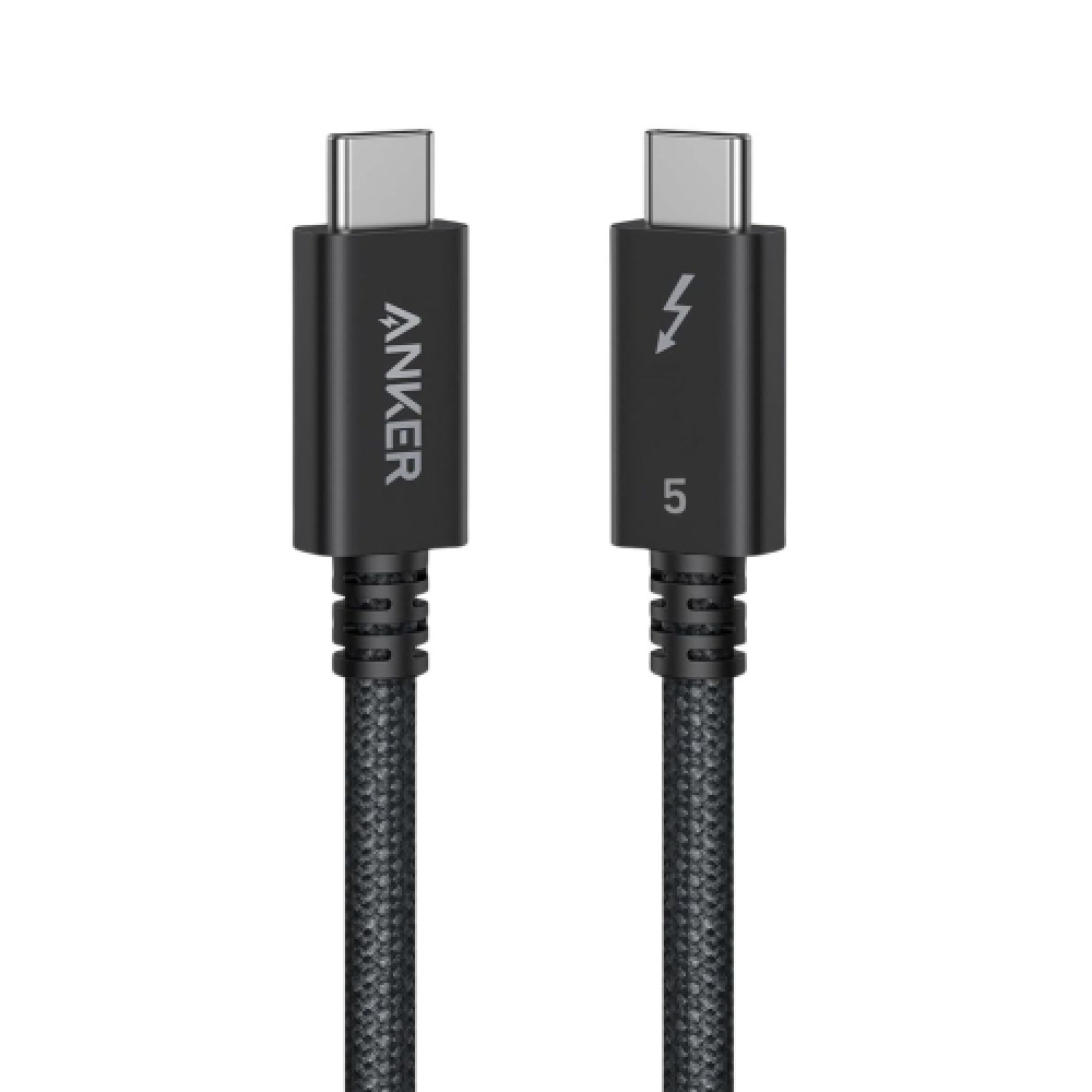 Anker Prime Thunderbolt 5 Cable ( 1.7 ft, 80Gbps, 240W ) - Black