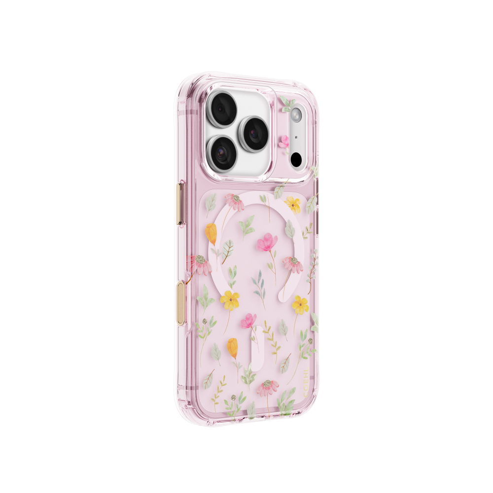 UNIQ COEHL EVIE Magnetic Charging 17 Pro Max | 18 Pro Max - Pink Blossom