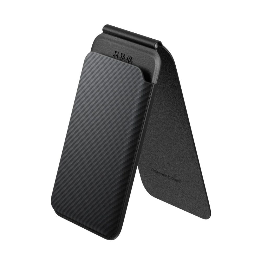 Pitaka Magnetic Stand Woven Wallet - Black