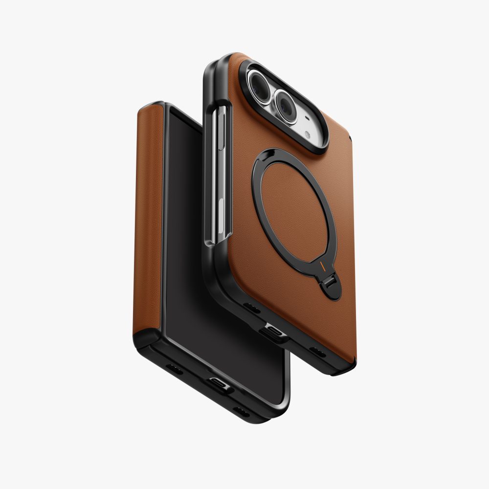 Uniq Hybrid ELIX with Movion 360 Rotating Kickstand iPhone Duo - Caramel
