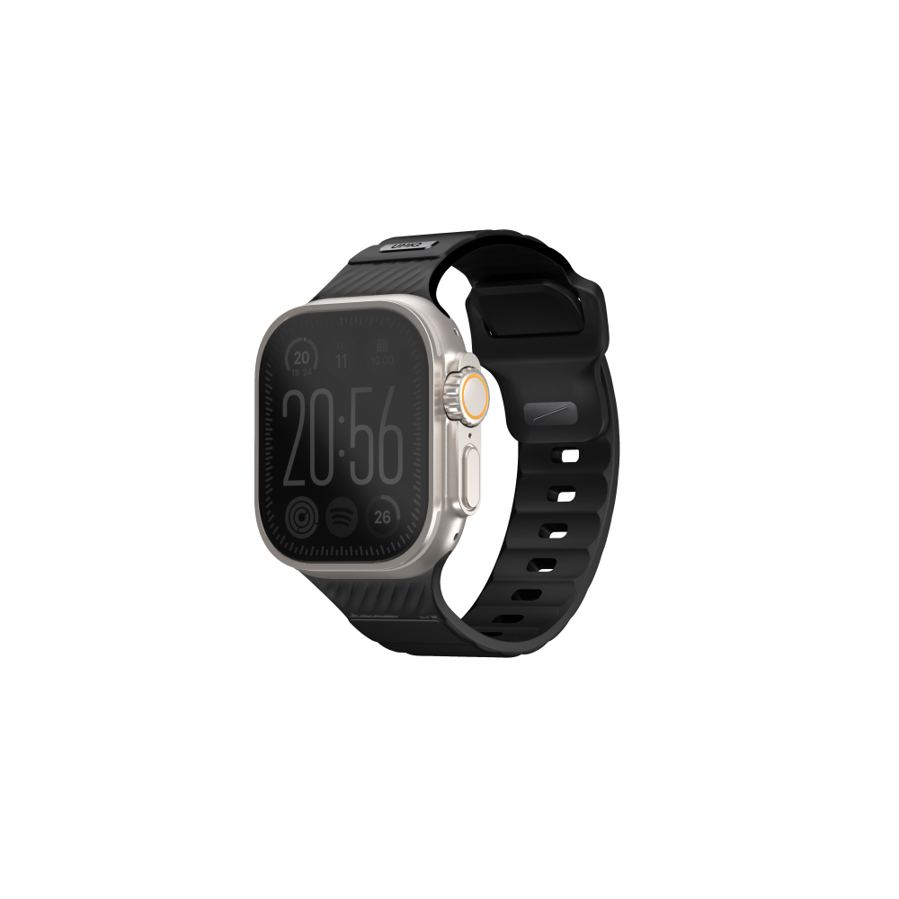 Uniq STRIDE FKM Rubber Apple Watch Strap 44/45/49mm - Black