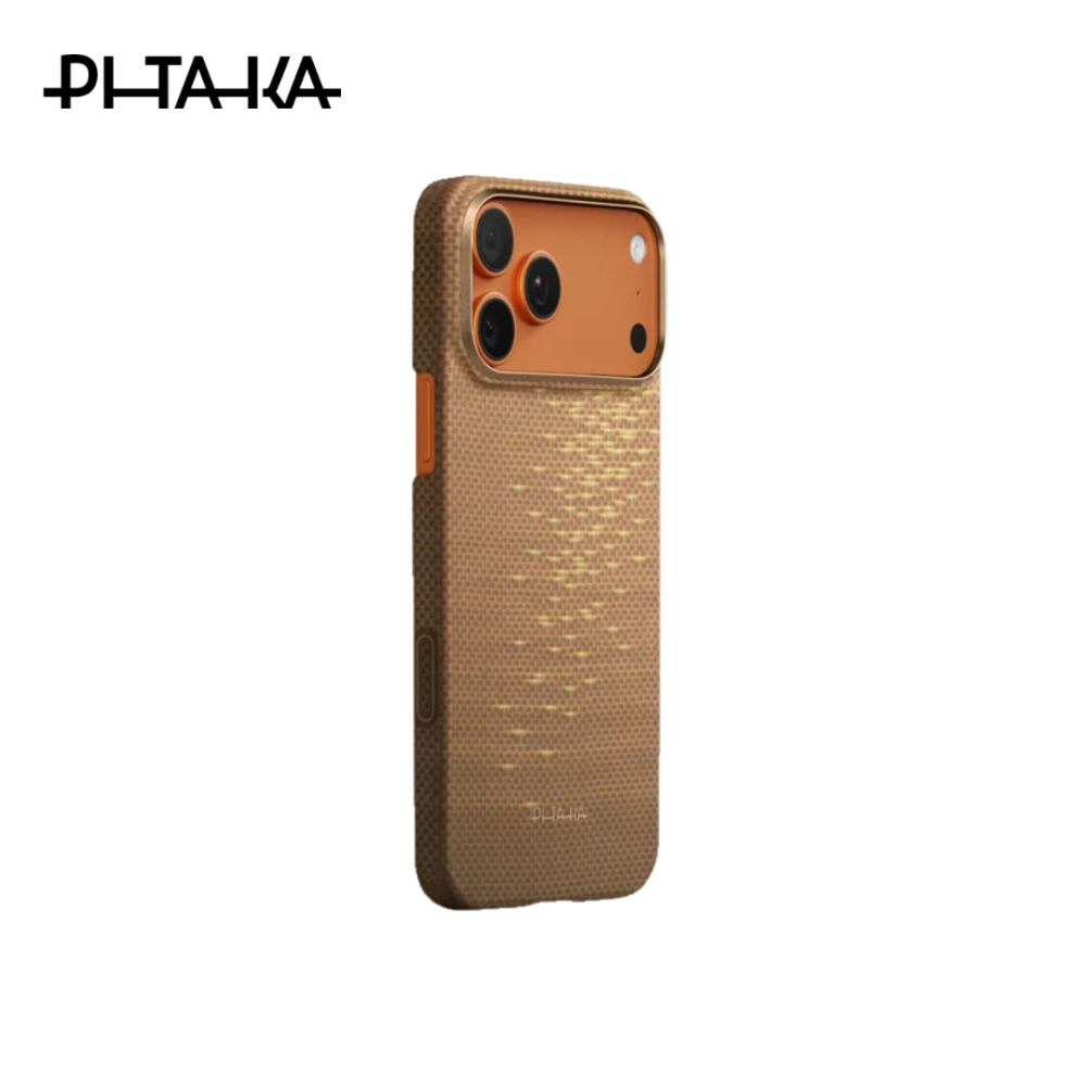 PITAKA Ultra-Slim Case iPhone 17 Pro Max 6.9" - Golden Glint