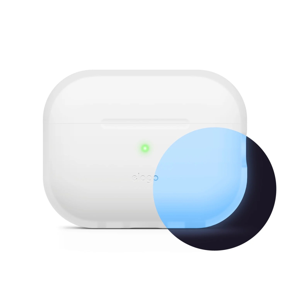 Elago AirPods Pro 2 Silicone Basic Case - Night Glow Blue