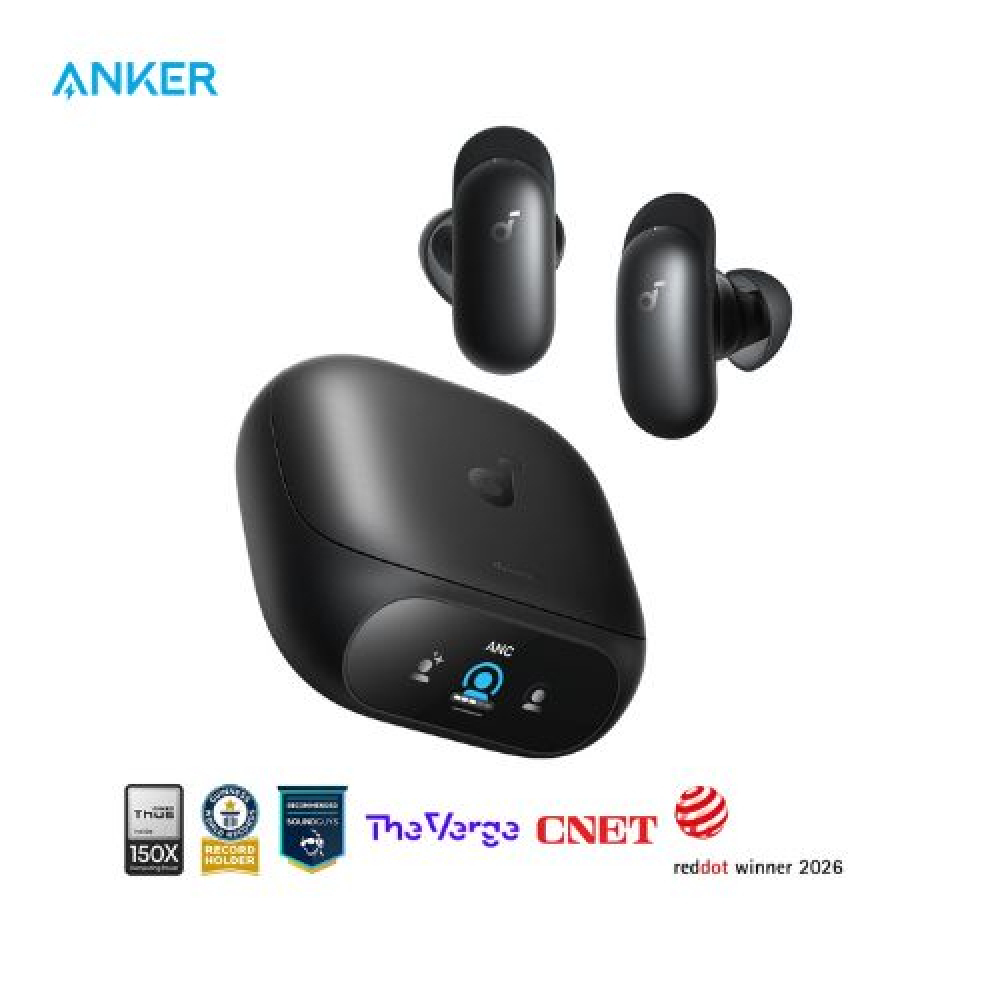 SoundCore Liberty 5 Pro | Noise Cancelling Earbuds for Clear Calls - Black