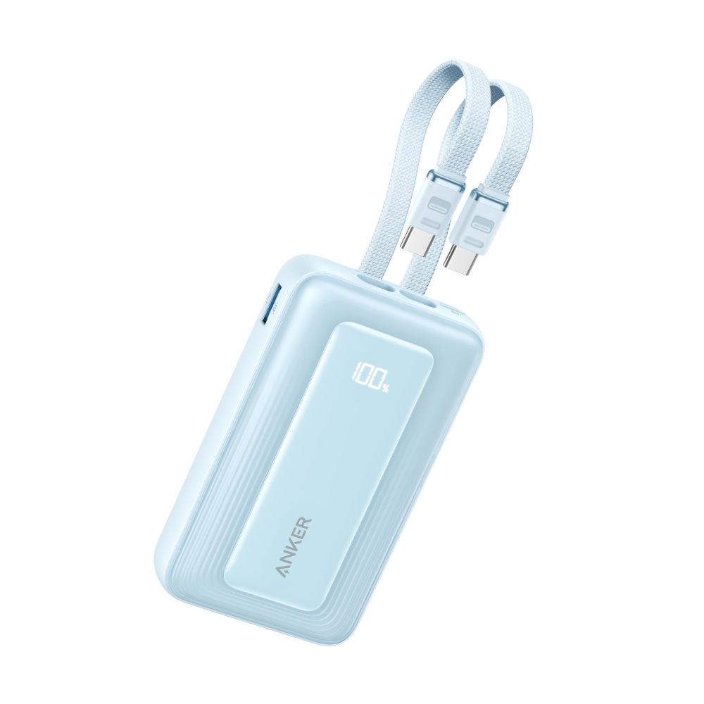Anker Zolo Power Bank 10000mAh 35W Built-In Dual Type-C - Blue