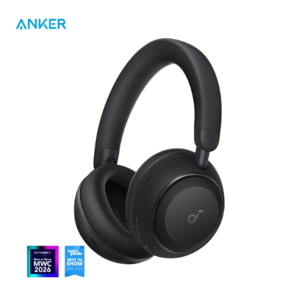 Soundcore Space 2 | Comfortable Noise Cancelling Headphones for All-Day Wear - Jet Black