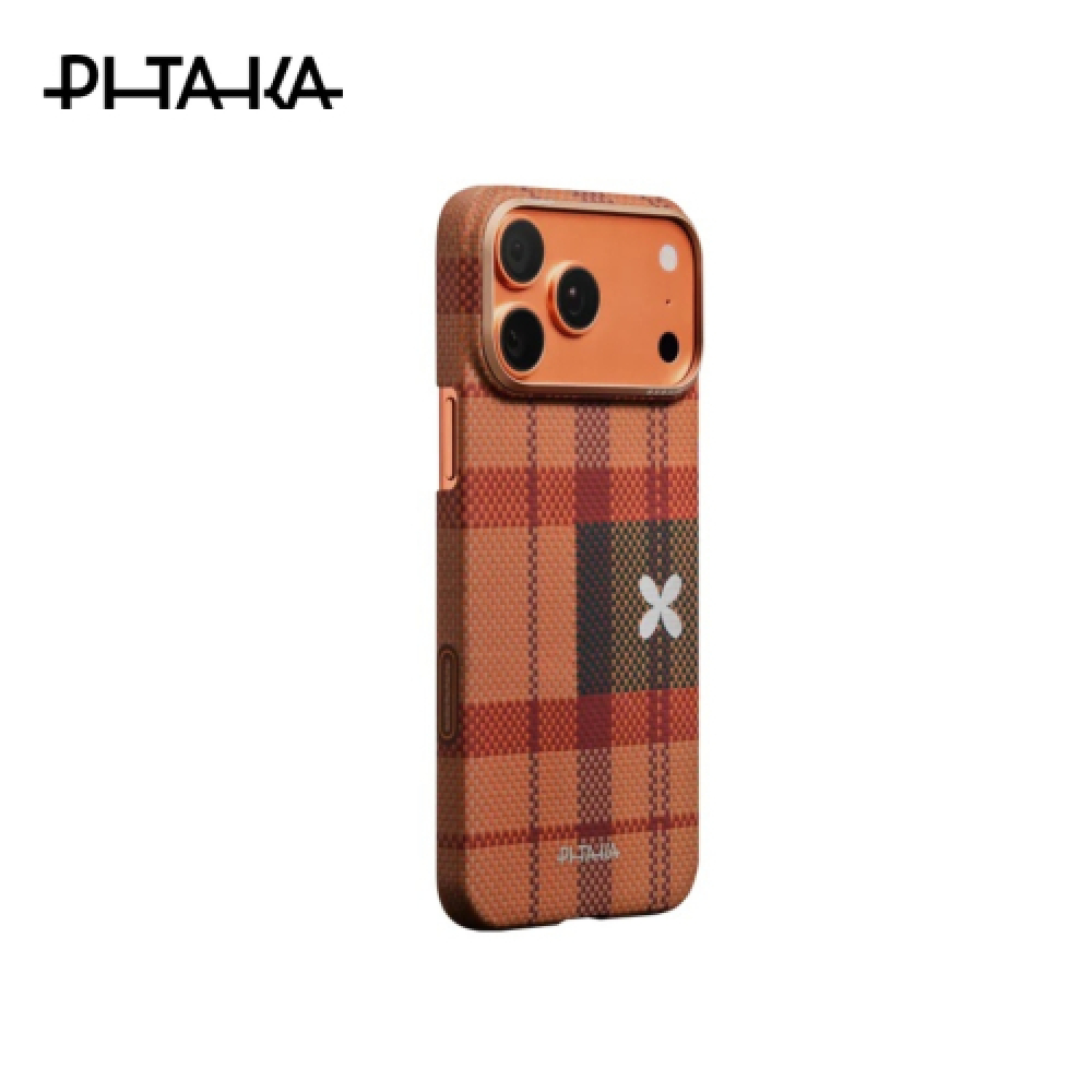 Pitaka Flora in Grid Edge Case 17 Pro Max 6.9" - Cloud Dusk ( PitaTap™ )