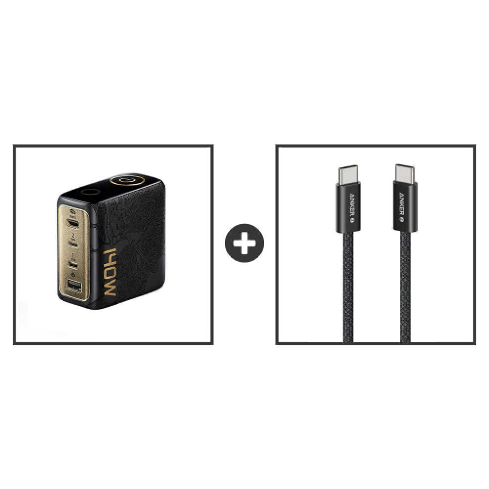 Anker ZOLO 140W Wall Charger with Built-in Display - Wukong