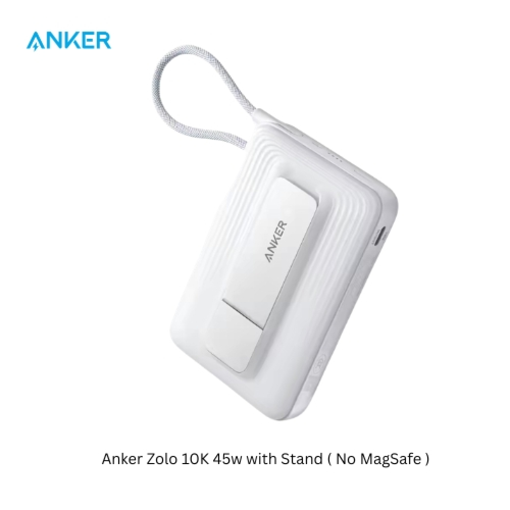 Anker Zolo 10000mAh 45W with Stand ( No MagSafe ) - White
