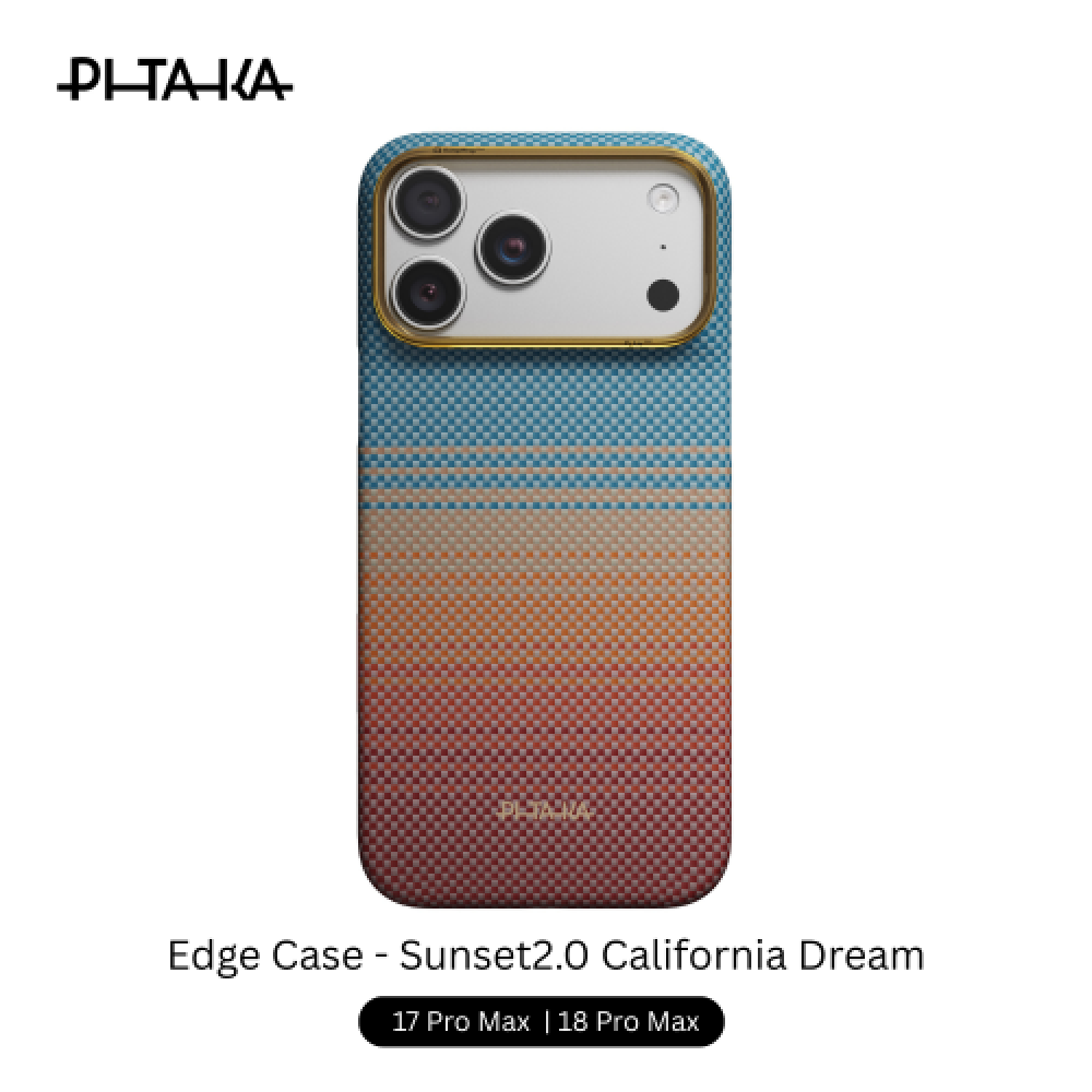 Pitaka Edge Case 17/18 Pro Max 6.9" - Sunset2.0 California Dream