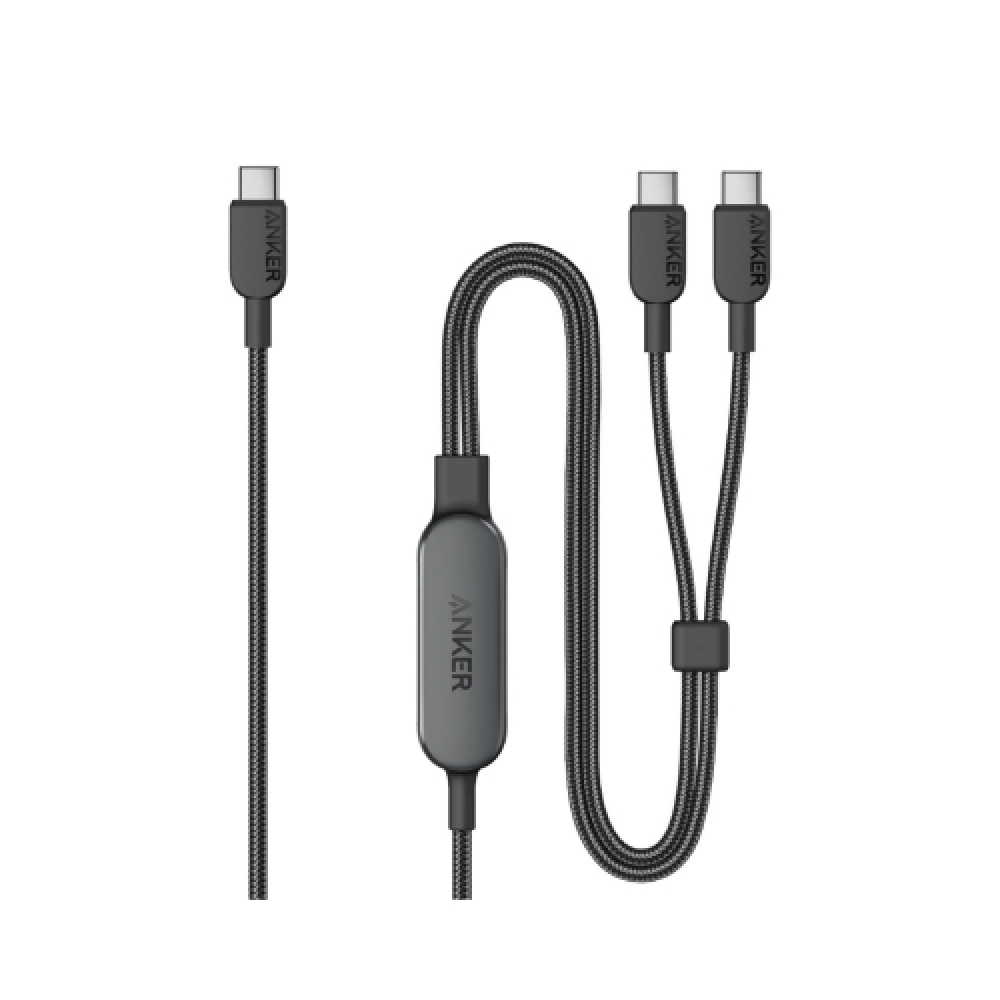 Anker 140W 2-in-1 USB-C to USB-C Cable 1.2 - Black