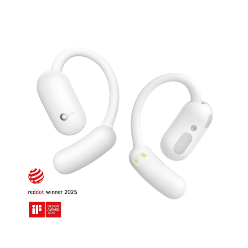 SoundCore AeroFit 2 Adjustable Open-Ear Wireless Earbuds - White